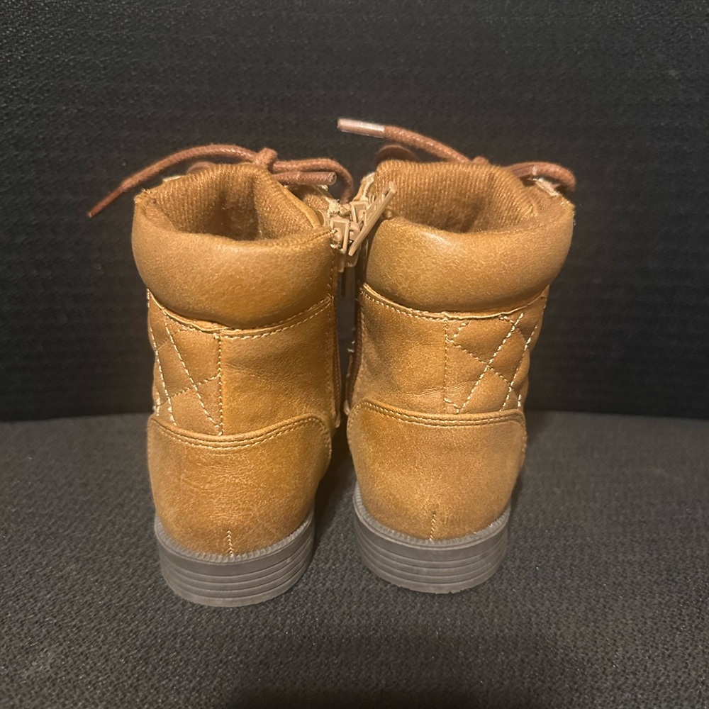 The Children's Place Tan Quilted Kids Boots - Picture 4 of 6